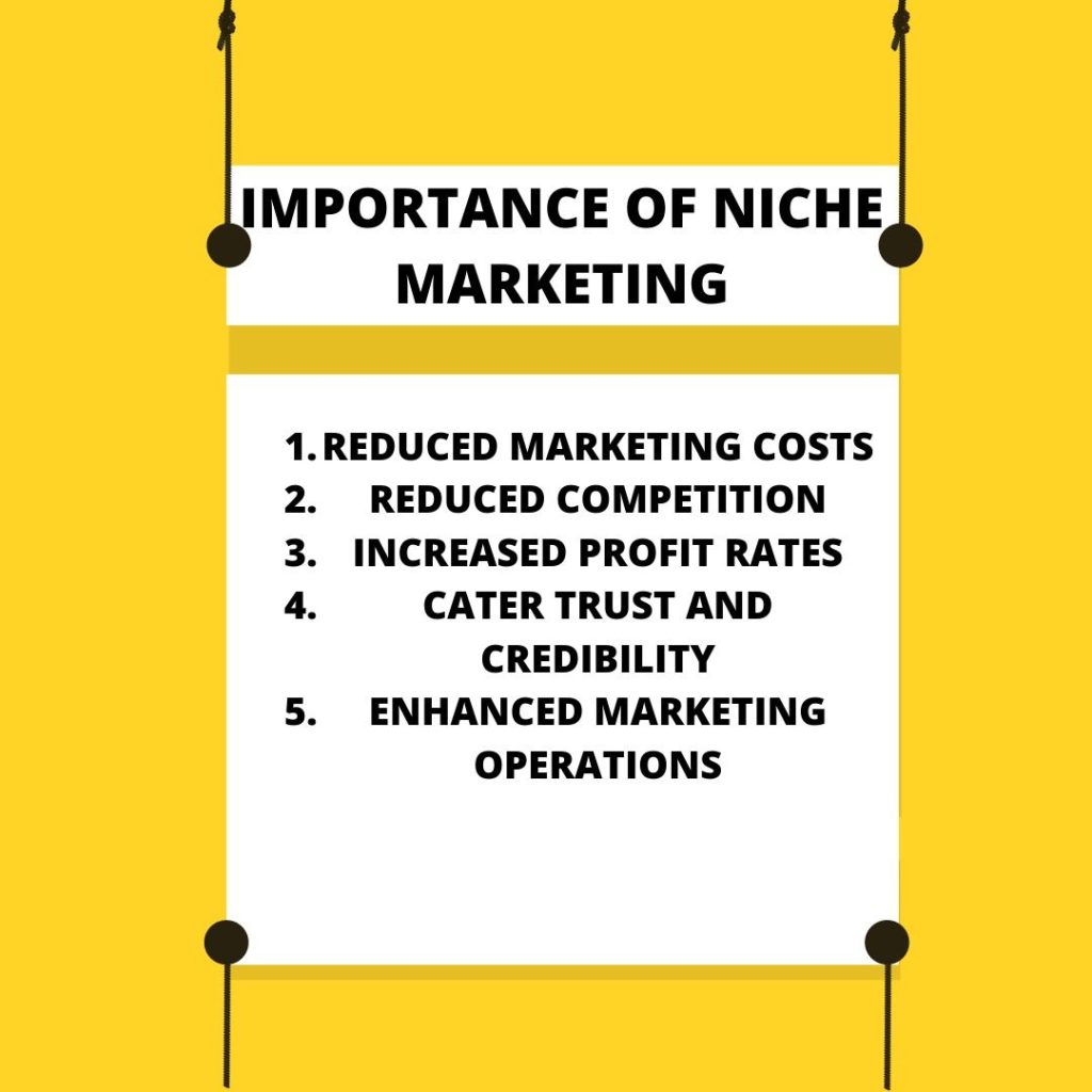 niche marketing importance graphic