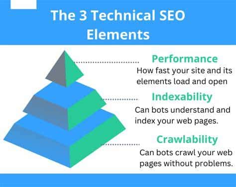 technical SEO components graphic